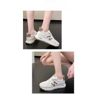 Zapatillas de deporte informales para mujer, zapatos antideslizantes de fondo suave para correr, color blanco - details 6