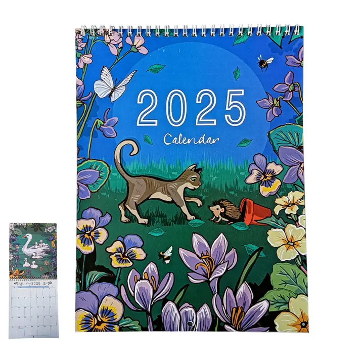 Calendario de viaje para la decoración del hogar y la Oficina, Plan Diario de naturaleza y Vida Silvestre, 2025 - 1