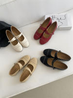 Nuevo nicho retro, cabeza redonda japonesa, zapatos individuales de suela plana, hebilla de una palabra grabada, zapatos individuales Mary Jane - details 41