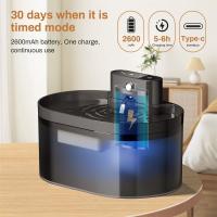 Fuente de agua para gatos inalámbrica de 2,2 L, 5V, USB, funciona con pilas, fuente de agua automática para mascotas con Sensor de movimiento, cuenco dispensador de agua para perros y gatos - details 3