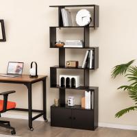 Estantería de Almacenamiento Elegante en Forma de S de 6 Niveles con Puertas - details 13