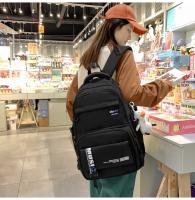 Mochila informal de gran capacidad nueva versión coreana pequeña mochila fresca y de moda Mochila japonesa simple de color sólido - details 10