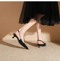 Xiaoxiangfeng-correa de cadena puntiaguda, tacón medio, zapatos individuales - details 10