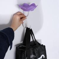 Caja de jabón de plástico con forma de loto, soporte de jabón de doble capa con forma de flor montada en la pared, jabonera antideslizante con drenaje de agua - details 6