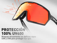 SCVCN Gafas de Sol Deportivas para Ciclismo Protección UV Lente Ajustable Ligera Marca Polarcarbono - details 2