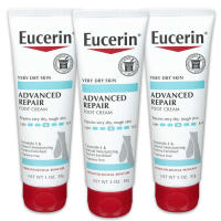 Eucerin Advanced Repair Cream, crema para pies sin perfume para pies y talones secos, tubo de oz, paquete de 3 - details 0