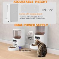 Comedero automático para gatos con 2 cámaras 1080P HD con visión nocturna Dispensador de comida para mascotas Voz y audio bidireccionales Perro WiFi inteligente Comedero para perros y gatos Programación programable Comedero lento Tazón blanco - details 9