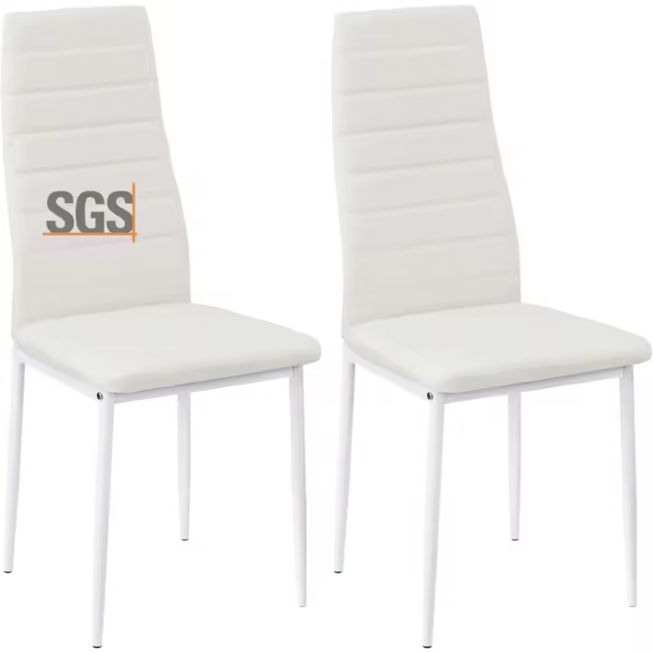 Conjunto de Silla de Comedor de Metal Vento Nórdico, Comodidad de Cuero, Elegante y Práctico - 1