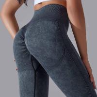 Pantalones de yoga para mujer, pantalones deportivos transpirables de cintura alta, ropa de gimnasio para levantamiento de glúteos, entrenamiento - details 6