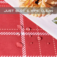 RYB-Mantel decorativo a cuadros para el hogar, impermeable, a prueba de aceite, grueso, Rectangular, cubierta de mesa de boda, paño de mesa de café con 3 colores - details 12