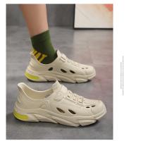 Nuevos Zapatos De Jardín Para Hombre Verano Ligeros Y Cómodos Sandalias Deportivas Y Casuales EVA Integrado Perforado Para Playa - details 15