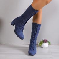 Botas largas con cordones para mujer, zapatos informales - details 2