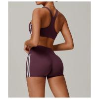 Sujetador deportivo de alto soporte con cuello en U y espalda en Y, ropa deportiva gruesa para mujer, Top deportivo - details 0