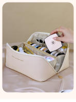 Bolsa de cosméticos de gran capacidad para mujer, bolsa de aseo impermeable, almacenamiento de maquillaje, conjunto organizador de viaje portátil - details 11