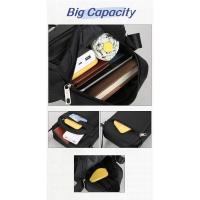 Bolsos cruzados impermeables para hombre, bolsos de hombro de nailon para hombre, bolso de mensajero para niño, bolsos de hombre para viaje, bolso grande informal, bolsos grises - details 5