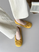 Cabeza redonda boca poco profunda solo zapatos nuevo retro suela suave Doudou zapatos casual fondo plano un pedal ladyshoes - details 39