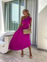 Vestido largo sexi con cuello Diagonal y cintura sin mangas para mujer, vestido liso calado elegante para fiesta, decoración a la moda - details 2