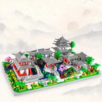 China-Chic micro particle building blocks are difficult to assemble Suzhou garden architecture series assembled toys - details 10