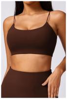 Ropa cómoda de yoga para mujeres, corbatas cortas sin mangas, material de nailon de estilo sólido - details 9