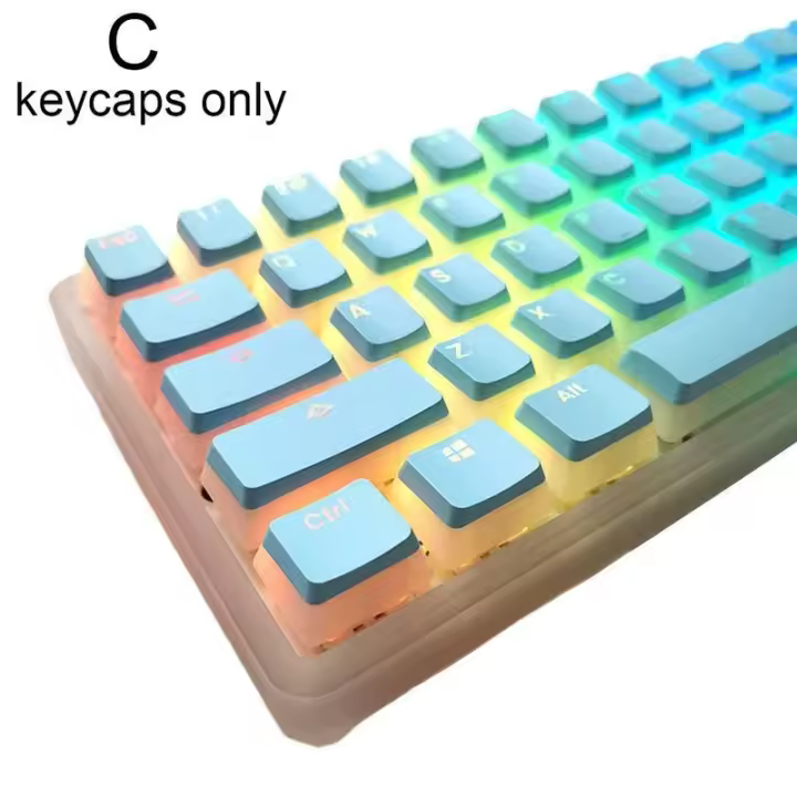 Teclas de Pudín HyperX PBT de Doble Tiro con Capa Transparente para Teclados Mecánicos - 1