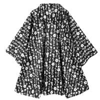 Chaqueta Impermeable Tipo Poncho De Lluvia para Mujer, Con Capucha, Estampado - details 5