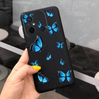 Funda de teléfono a prueba de golpes para Xiaomi Redmi 12c, carcasa suave de TPU para Redmi 12c Redmi12c, bolsa trasera hermosa para niña, mariposa y flor - details 13