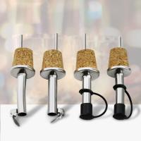 Tapón de botella de 1/3 piezas, vertedor de vino tinto con cubierta, dispensador de aceite de oliva, sello de corcho, tapón a prueba de fugas, herramientas de vino - details 0