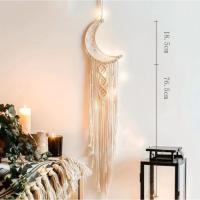 Colgante de Pared Macramé Atrapasueños Tejido a Mano Decoración Boho para el Hogar Artesanal - details 1