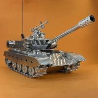 Tanque de batalla principal chino T99 de acero inoxidable, modelo de aleación 1:32, adornos, juguetes terminados - details 2