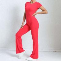 Conjunto de Yoga Ouwu Monos Deportivos para Mujeres Manga Corta, Pantalones Acampados - details 29