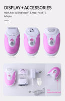 Kemei-depiladora eléctrica 3 en 1 para mujer, depilación Facial de cuerpo completo, Bikini femenino, axilas, piernas, afeitadora, recortadora, depiladora para mujer - details 8