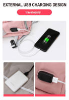 Gimnasio Mujeres Estudiantes con carga USB Bolso de hombro de nailon Capacidad 20-50 litros Ideal para computadora portátil Escuela y uso diario - details 4
