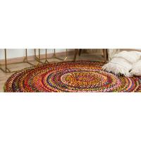 farmhouse bohemian braided thick carpet rustic big handmade rugs