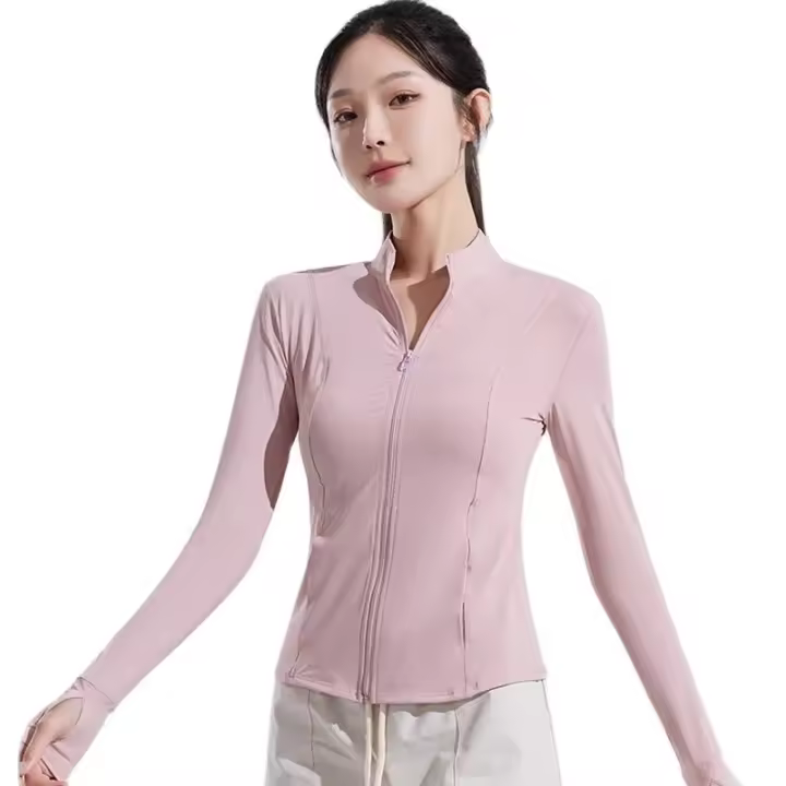 Chaqueta De Ciclismo Para Mujer Con Protección Solar SPF 50+ Manga Larga Para Running Y Deportes Con Bolsillos Para Senderismo Y Pesca - 1