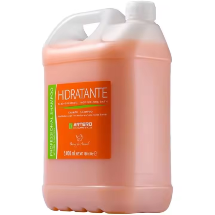 Hidratante Artero. Champú para perros que proporciona gran hidratación para mantener un perro de pelo largo. (5 litros) - 1