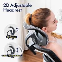 Respaldo y asiento de malla transpirable, reposabrazos y cabecera regulables, giratorio y reclinable. - details 4