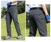Pantalones de trabajo tipo cargo ligeros e impermeables, secado rápido, bolsillos para senderismo, pesca, carreteras, camping - details 6