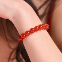 Regalo Feng Shui 7A pulsera de cristal de Calcedonia de ágata roja para hombre y mujer, amuleto de buena suerte, joyería - details 2