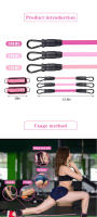 Set de 6 Entrenadores de Fuerza de Piernas Hecho en China Accesorios de Banda de Resistencia para Zapato, Correa de Tobillo, Banda de Estiramiento de Piernas - details 0