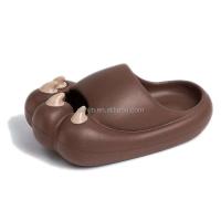 Nuevos zapatos de bebé con pies de oso bonitos de alta calidad con diseño de dibujos animados para mujeres, sandalias mixtas baratas para niños, Wenzhou 2025 - details 9