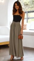 Falda elástica para mujer Pantalones casuales de alto confort con cintura ancha - details 24