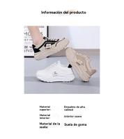 Zapatos de plataforma de estilo coreano Ins para papá, zapatillas para correr para estudiantes, primavera 2025, ocio, aumento de altura, Q036 - details 1