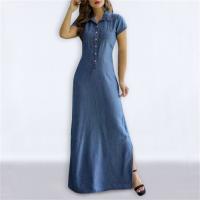 Vestido Largo Elegante Y Elegante Para Mujer Verano 2024 Con Cuello En V Abierta Mediana Talla Vestido De Fiesta Slim Fit - details 4