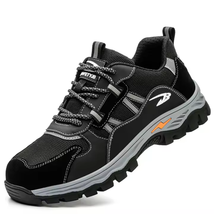 Zapatos de seguridad antipinchazos para hombre, zapatillas de trabajo de verano, zapatos de seguridad ligeros con punta de acero - 1