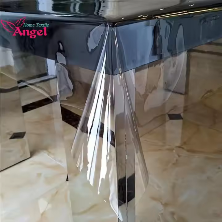 Mantel de Mesa de Plástico Transparente Impermeable A Prueba de Manchas de Aceite - 1