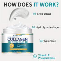 Crema de colágeno hidrata profundamente, nutre la piel para restaurar la elasticidad, brillo, hidratante, antiarrugas, envejecimiento, reduce los poros - details 2