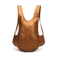 Mochila De Cuero PU con cera de aceite minimalista informal, mochila antirrobo, Mochila De Cuero Crazy Horse - details 5