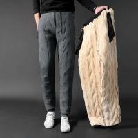 Ropa de chándal de invierno para hombre, pantalón de chándal de lana gruesa de felpa, pantalones térmicos de lana de cordero, pantalones casuales, pantalones cálidos de algodón a prueba de viento 8828 - details 1