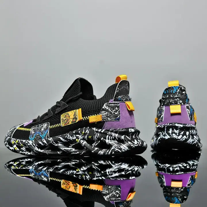 Zapatillas de deporte informales para hombre, tenis de lujo, transpirables, mocasines de moda para correr - 1