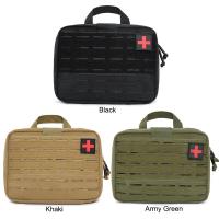 Bolsa médica táctica Molle, bolsa de primeros auxilios ligera, cinta mágica, riñonera táctica para chaleco de correas MOLLE, mochila, cinturón, paquete - details 9
